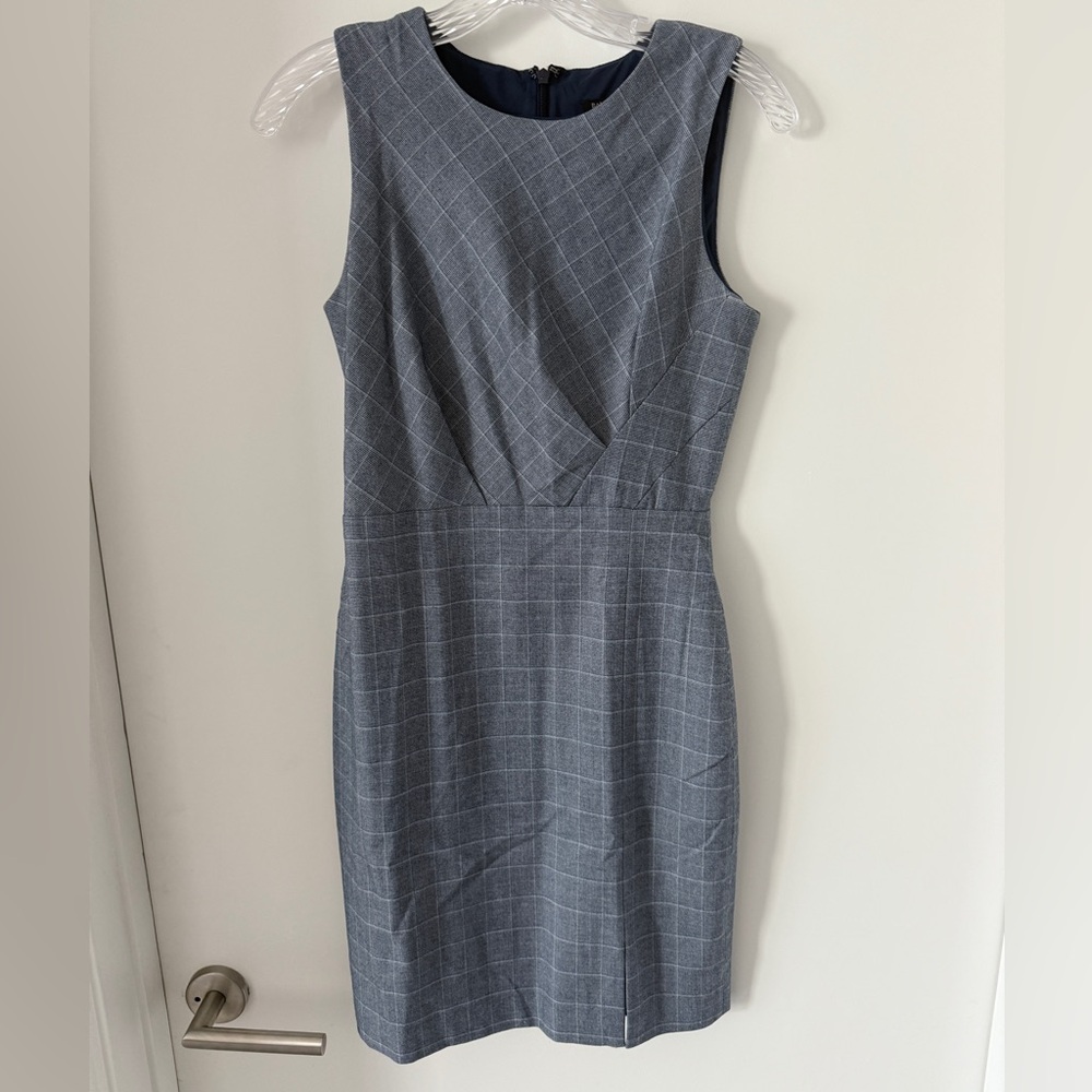 Banana Republic Blue and Gray Sleeveless Dress